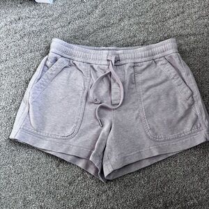 Athleta Farallon Shorts Dusty Rose Elastic Waist Drawstring Size 10